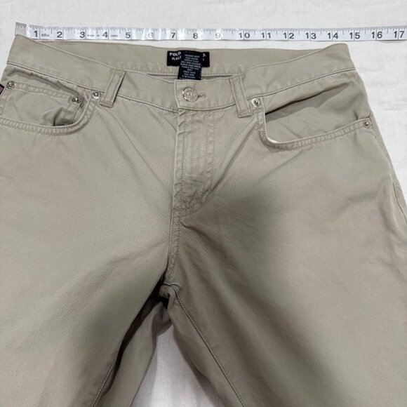 Polo Jeans‎ Co Ralph Lauren Khaki Capri Pants Y2K Size 4 - Picture 9 of 9